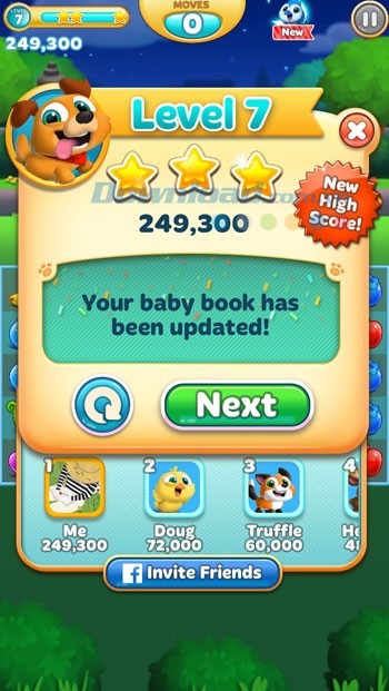 Hoàn thành level để nhận sao