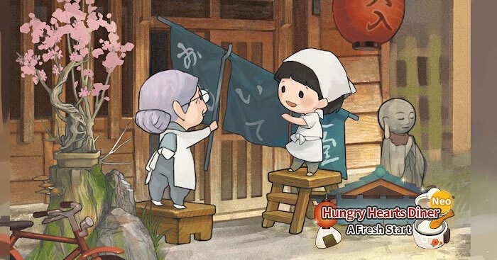 Quán ăn Nhật Bản ấm cúng mở cửa trở lại trong game Hungry Hearts Diner Neo