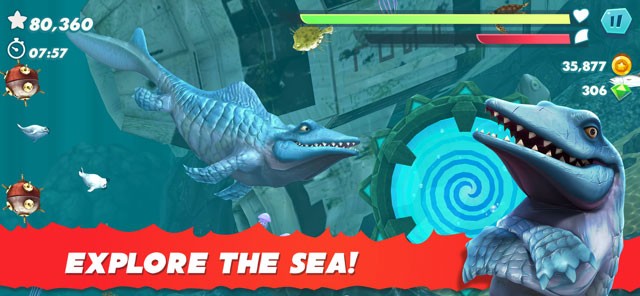 Khám phá đại dương bao la trong Hungry Shark Evolution game