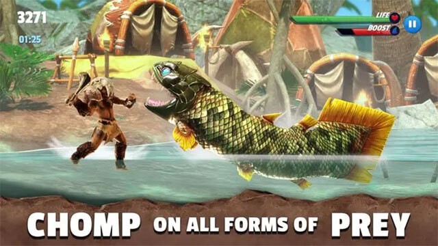 Ăn hoặc phá hủy bất cứ thứ gì trên đường đi