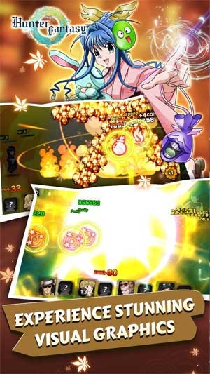 Trải nghiệm hệ thống đồ họa tuyệt đẹp của Hunter Fantasy Android