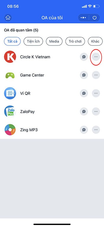 Official Account trên Zalo