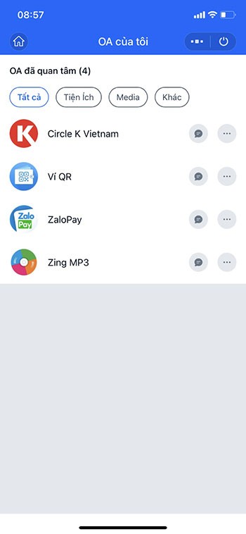 Ứng dụng chat Zalo