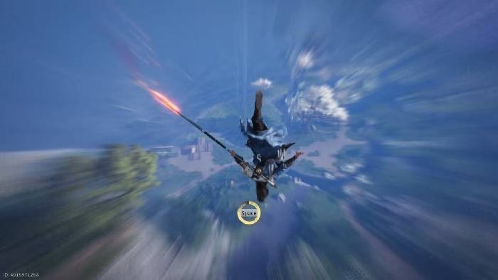 Để thực hiện các kỹ năng bay như Meteor Flight, chỉ cần giữ phím Nhảy