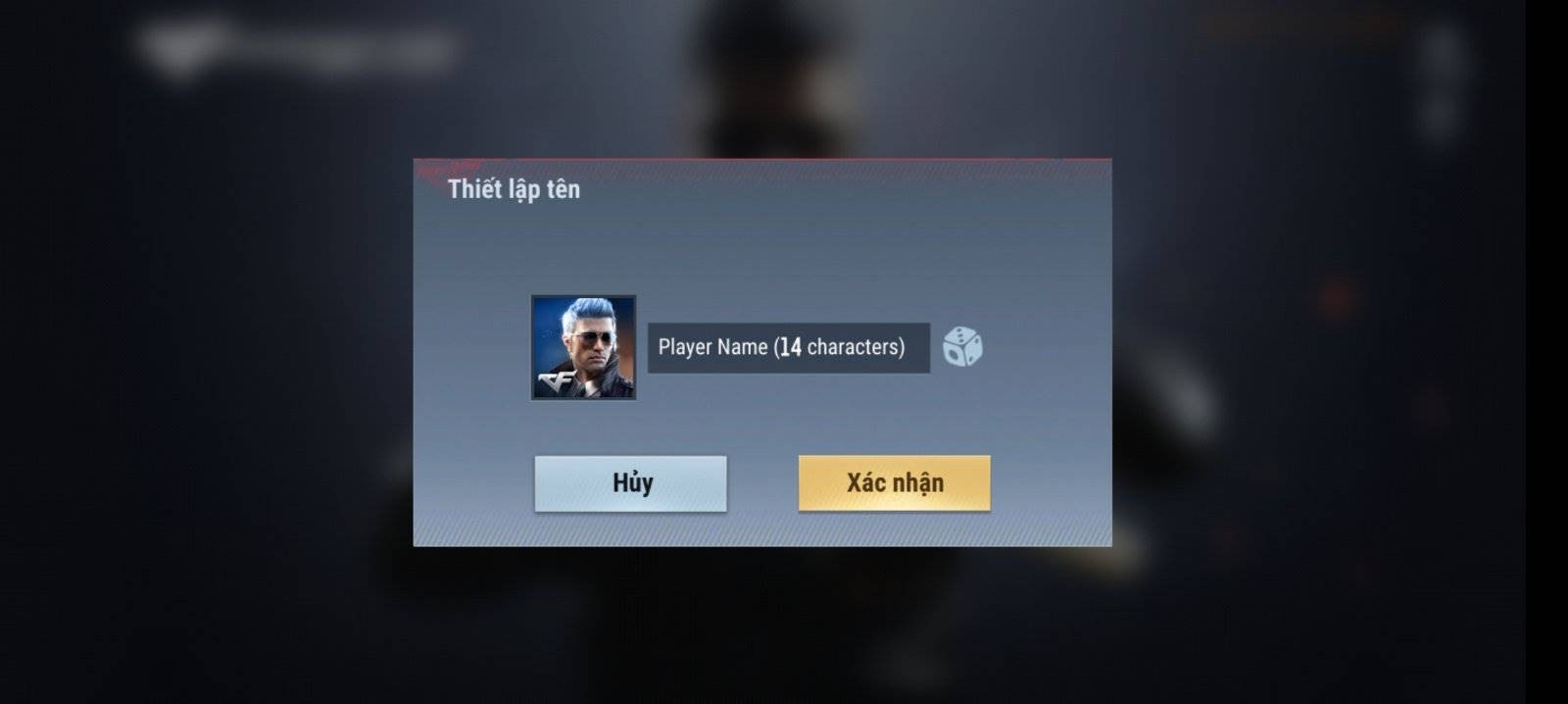 Xác nhận đăng nhập Crossfire Legends