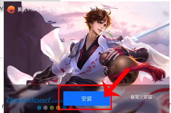 Nhấp chuột vào nút màu xanh dương