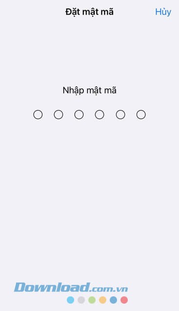 Thiết lập mật khẩu của ứng dụng theo Truy cập được hướng dẫn