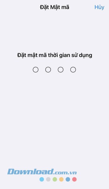 Đặt mật mã thời gian sử dụng