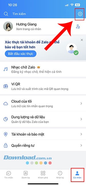 Hướng dẫn mở khóa Zalo bằng vân tay, Face ID đơn giản
