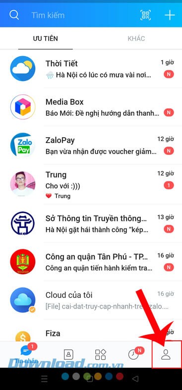 Hướng dẫn cài đặt thông báo cuộc gọi nhỡ trên Zalo