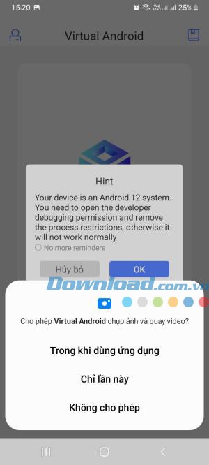 Cài đặt Virtual Android trên điện thoại