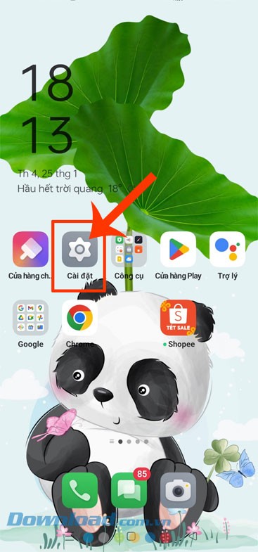Hướng dẫn cài hình nền động cho điện thoại OPPO