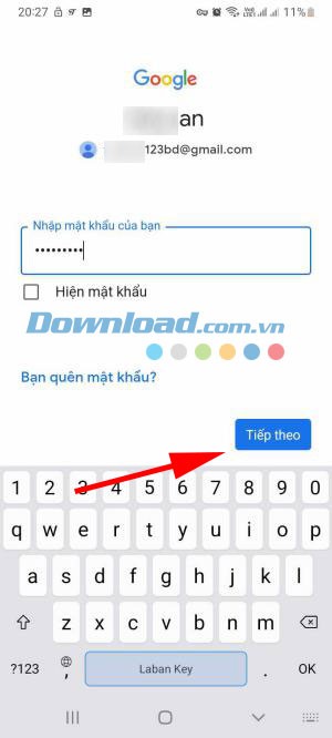 Thêm tài khoản Google Play mới