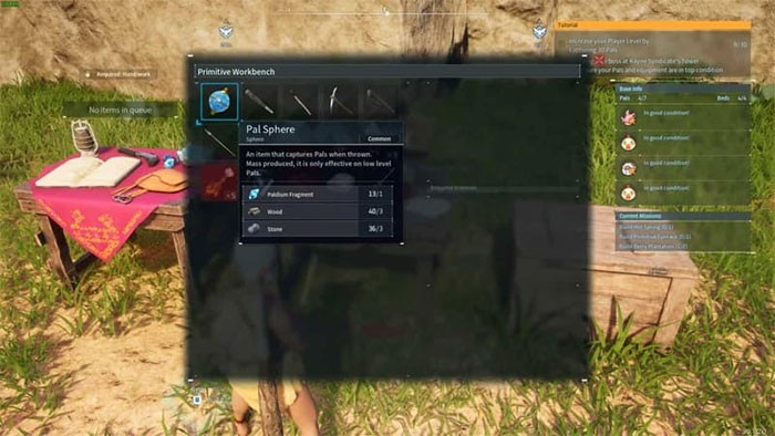 Hướng dẫn chế tạo Palworld: Công thức, vật liệu và mẹo