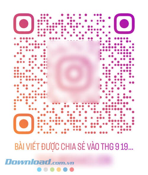 Chia sẻ ảnh mã QR bài viết