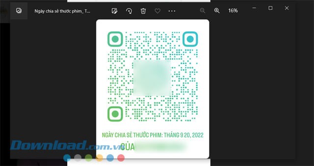 Gửi hình ảnh mã QR của bài viết