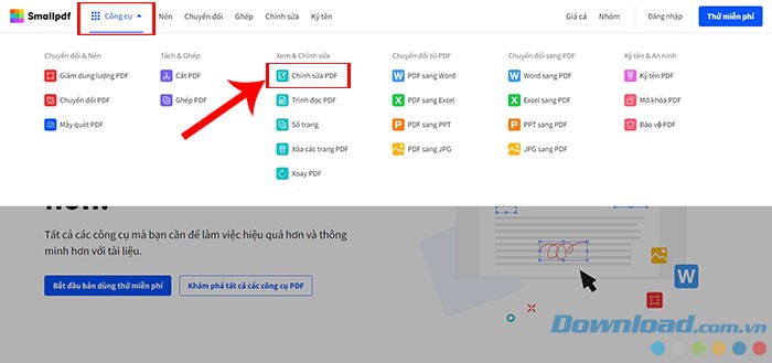 Hướng dẫn chỉnh sửa PDF dễ dàng với Smallpdf