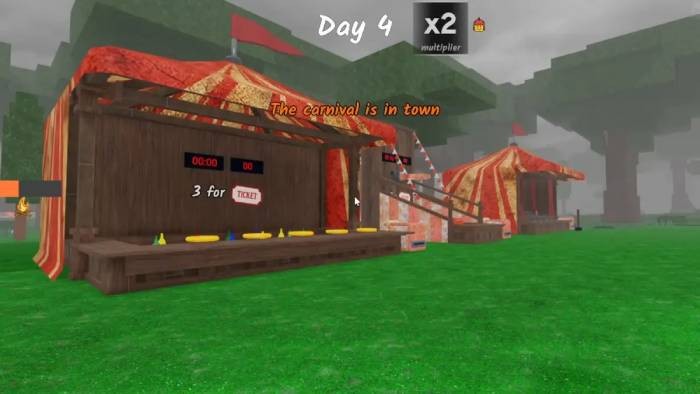 Hướng dẫn chơi Carnival Game trong 99 Nights in the Forest