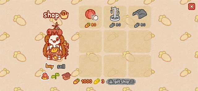 Dùng cà rốt để mua những món đồ nhằm thu hút nhiều thỏ hơn