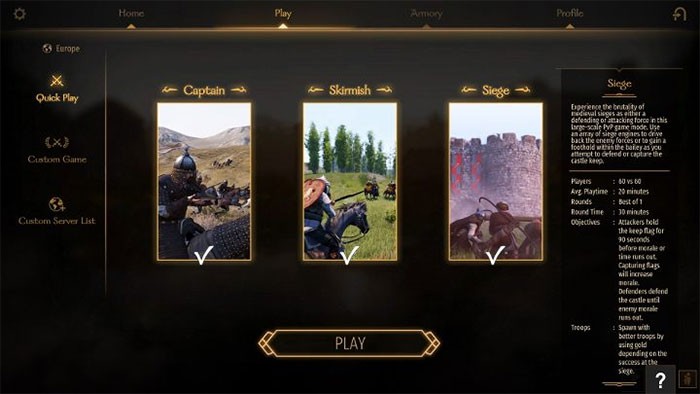 Các chế độ Multiplayer trong Mount & Blade II: Bannerlord