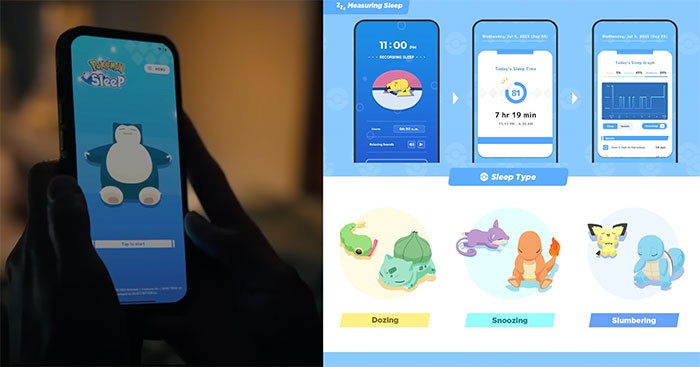 Thu thập hàng trăm Pokémon chỉ bằng cách ngủ thật nhiều với Pokémon Sleep