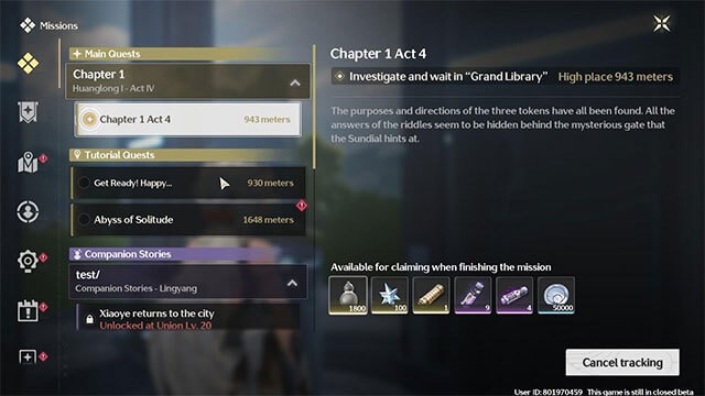 Làm nhiệm vụ chính và các nhiệm vụ phụ