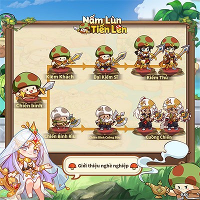 Hướng dẫn chọn class Nấm Lùn Tiến Lên cho người mới bắt đầu