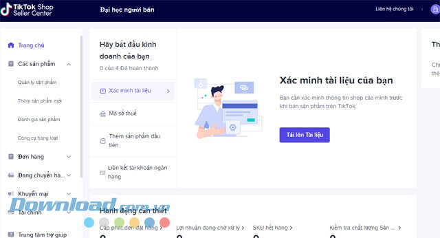Bắt đầu đặt bán hàng trên TikTok Shop