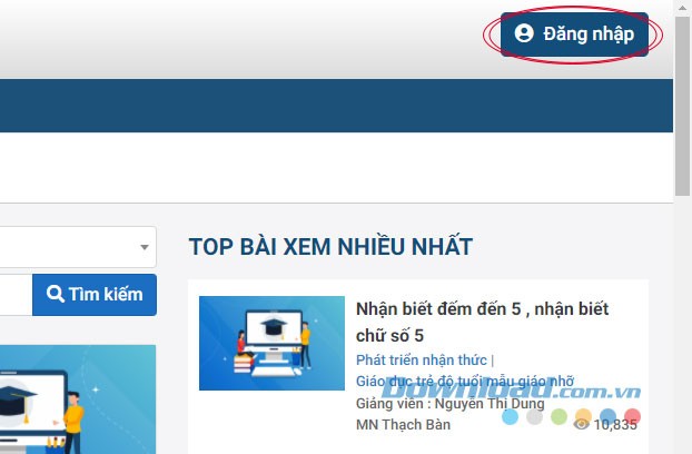 Hướng dẫn đăng nhập và thi trắc nghiệm Hanoi Study