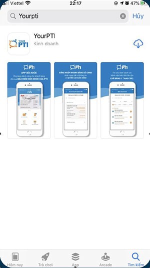 Hướng dẫn đăng nhập ứng dụng bảo hiểm YourPTI