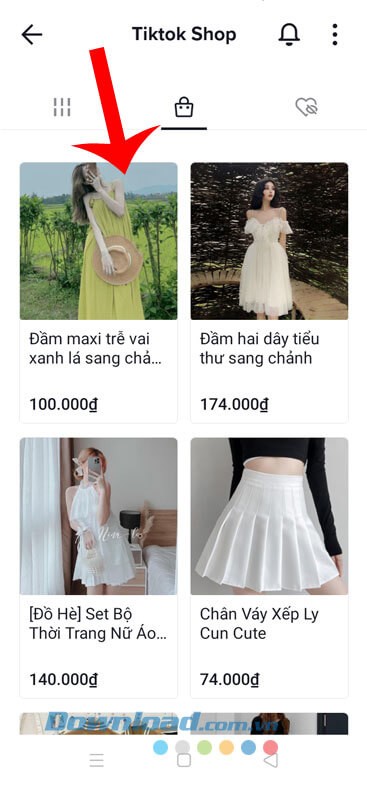 Tìm kiếm và chọn sản phẩm muốn mua