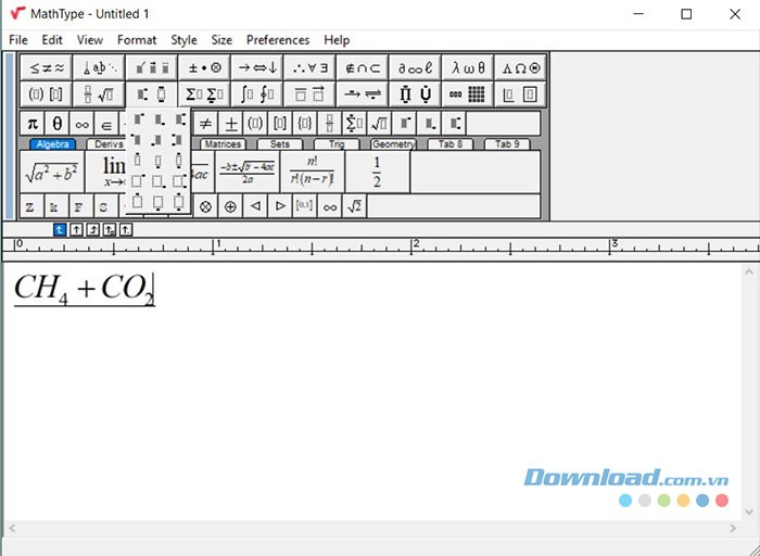Hướng dẫn sử dụng MathType để soạn công thức toán học