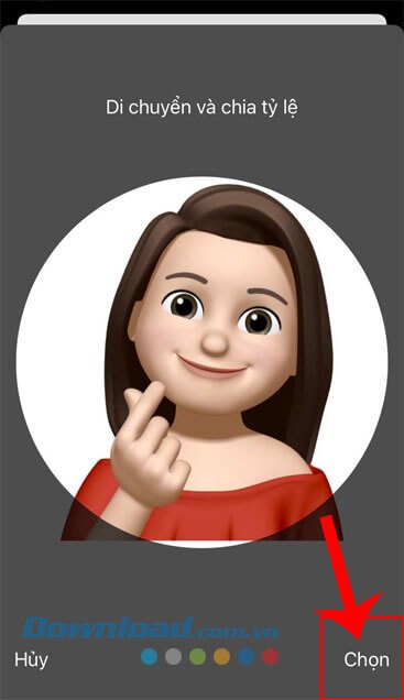 Nhấn vào nút Chọn