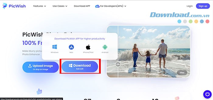 Hướng dẫn sử dụng PicWish: Làm nét ảnh, loại bỏ vật thể, xóa nền
