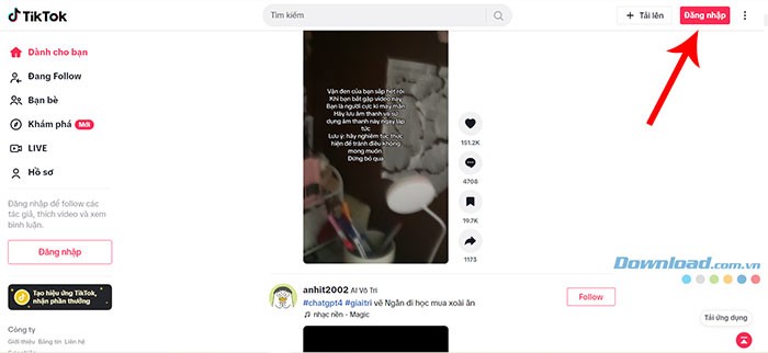 Hướng dẫn sử dụng TikTok trên PC - Cách xem và đăng TikTok trên máy tính