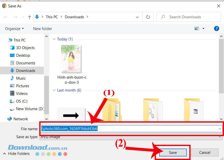 Save hình ảnh về máy