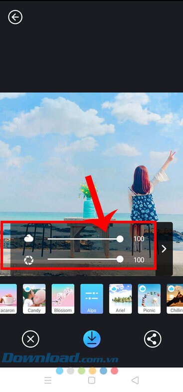 Chỉnh sửa hiệu ứng mây