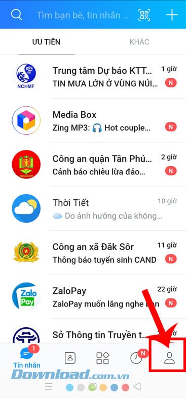 Hướng dẫn ghim Ví QR Zalo lên màn hình chính