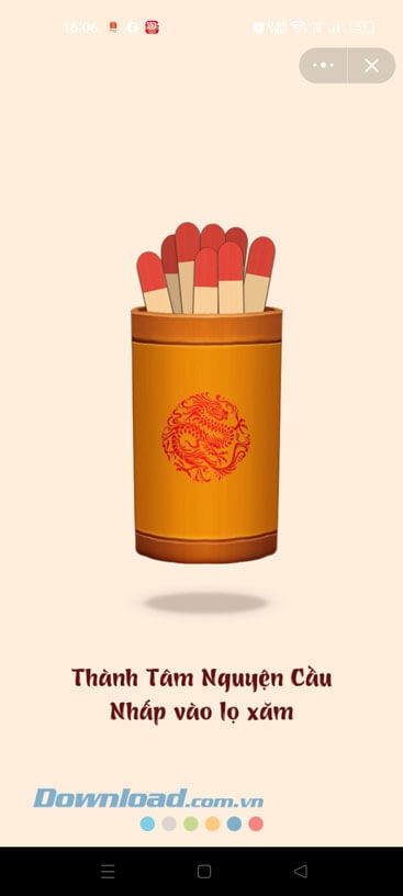 Chạm vào lọ xăm