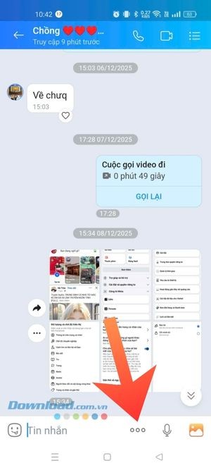 Chọn biểu tượng dấu ba chấm