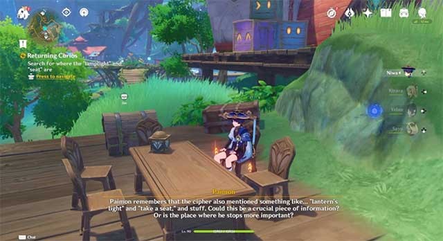 Tìm rương kho báu ẩn theo các gợi ý nhất định