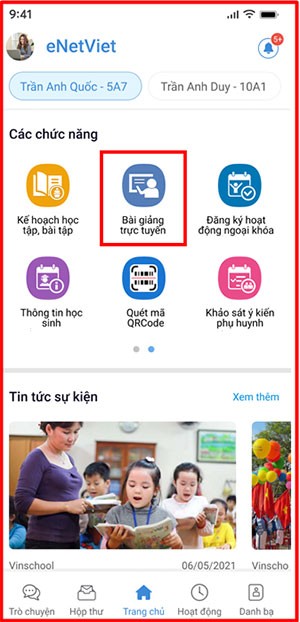 Học trực tuyến hiệu quả với eNetViet - Xem bài giảng điện tử