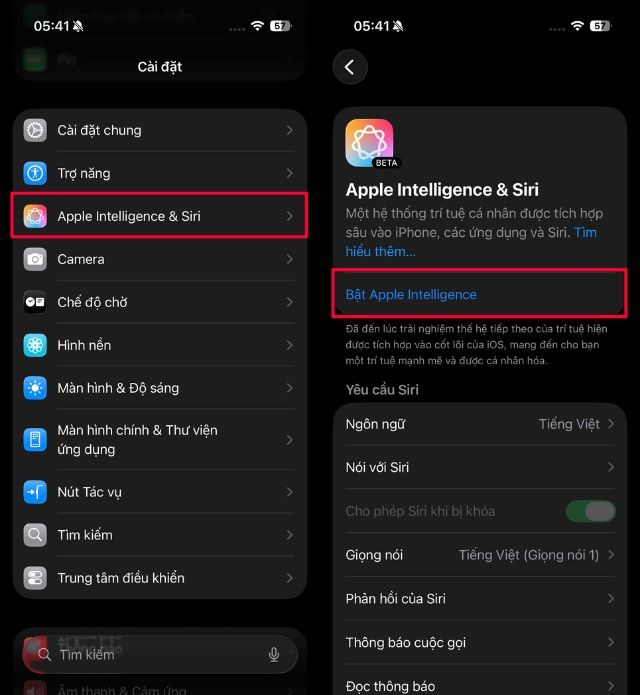 Hướng dẫn kích hoạt Apple Intelligence trên iPhone - Tiếng Việt