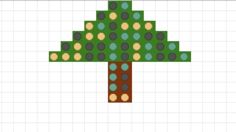 Cây thông Noel bằng Excel