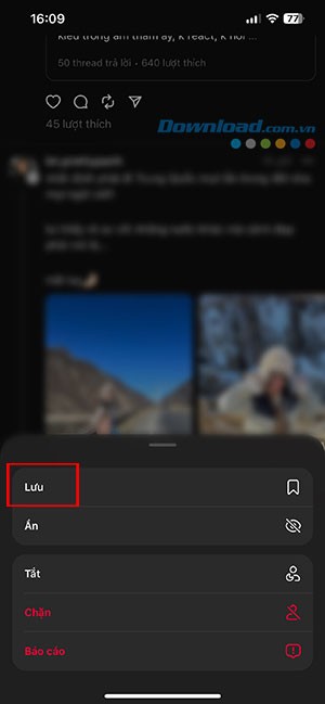 cach luu bai dang Threads yeu thich 2*461139