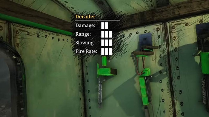 Derailer là vũ khí mặc định cho đoàn tàu