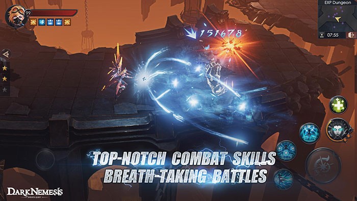 Dark Nemesis: Infinite Quest sở hữu đồ họa đẹp mắt và hiệu ứng âm thanh hấp dẫn với các môi trường 3D đa dạng, chân thực