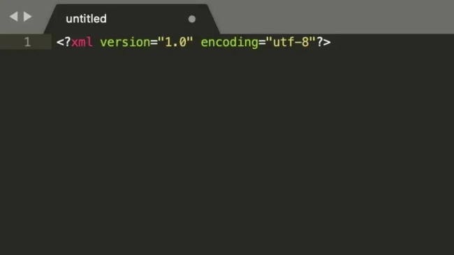 Viết một dòng khai báo ngôn ngữ XML