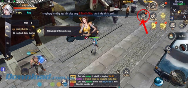 Hướng dẫn nhập code và mã giftcode Tầm Long Quyết