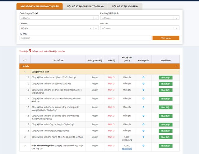 Lựa chọn dịch vụ công